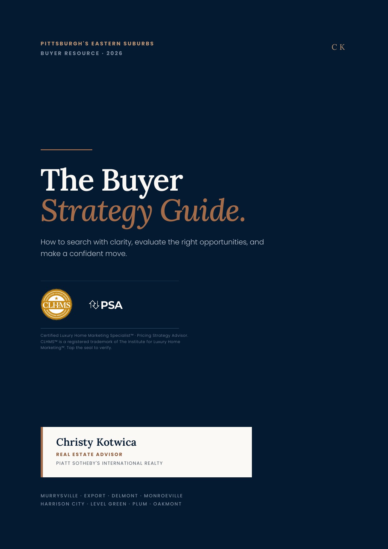 Cover of Christy Kotwica's Buyer Strategy Guide
